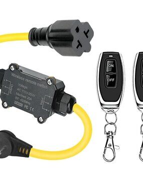 Outdoor Wireless Remote Control Outlet Plug,AC110V Waterproof Remote Control Pow